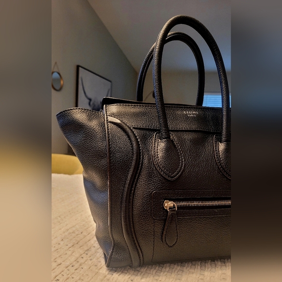Celine Black Leather Tote Bag - Picture 3 of 16